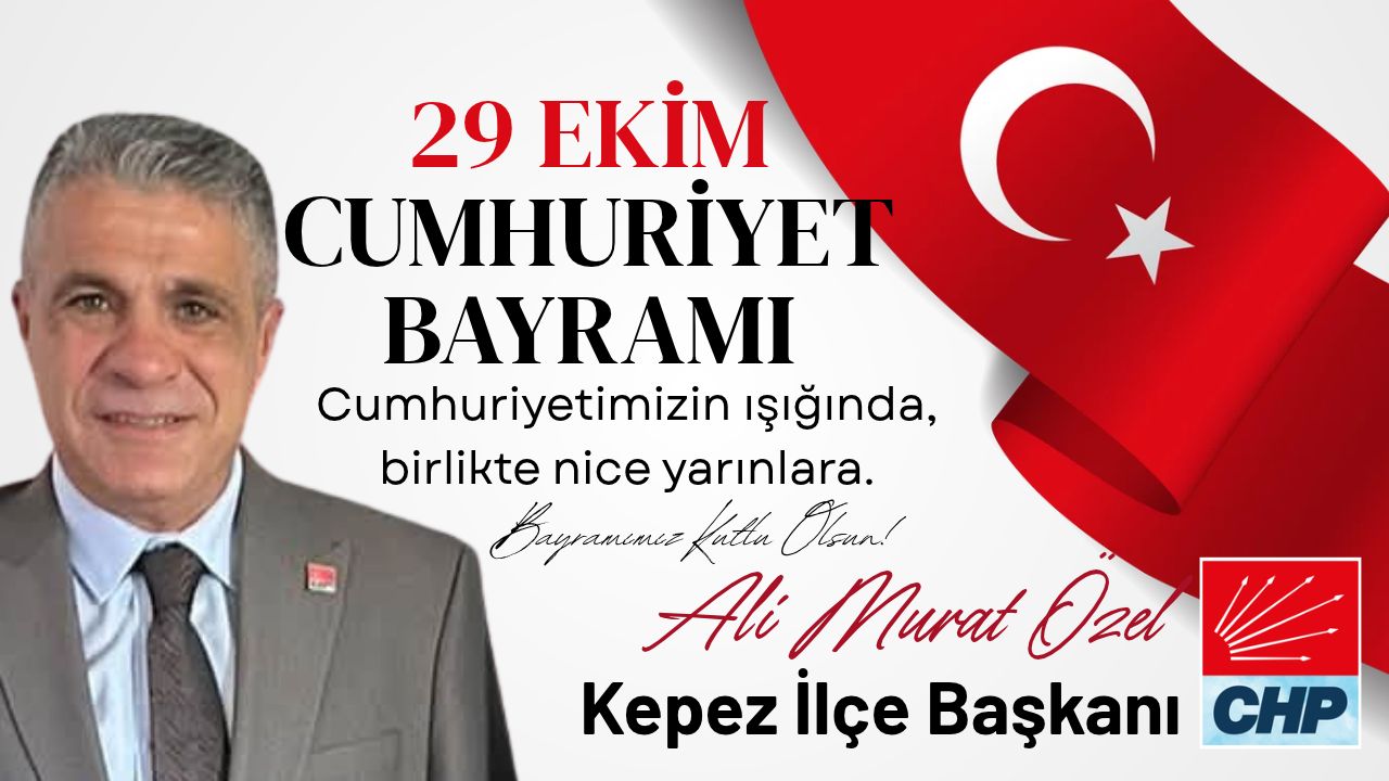 Ali Murat Özel CHP Kepez İlçe Başkanı