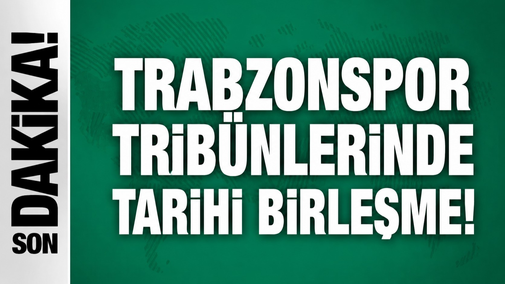 Trabzonspor Tribünlerinde Tarihi Birleşme! Tek Tribün, Tek Pankart, Tek Lider