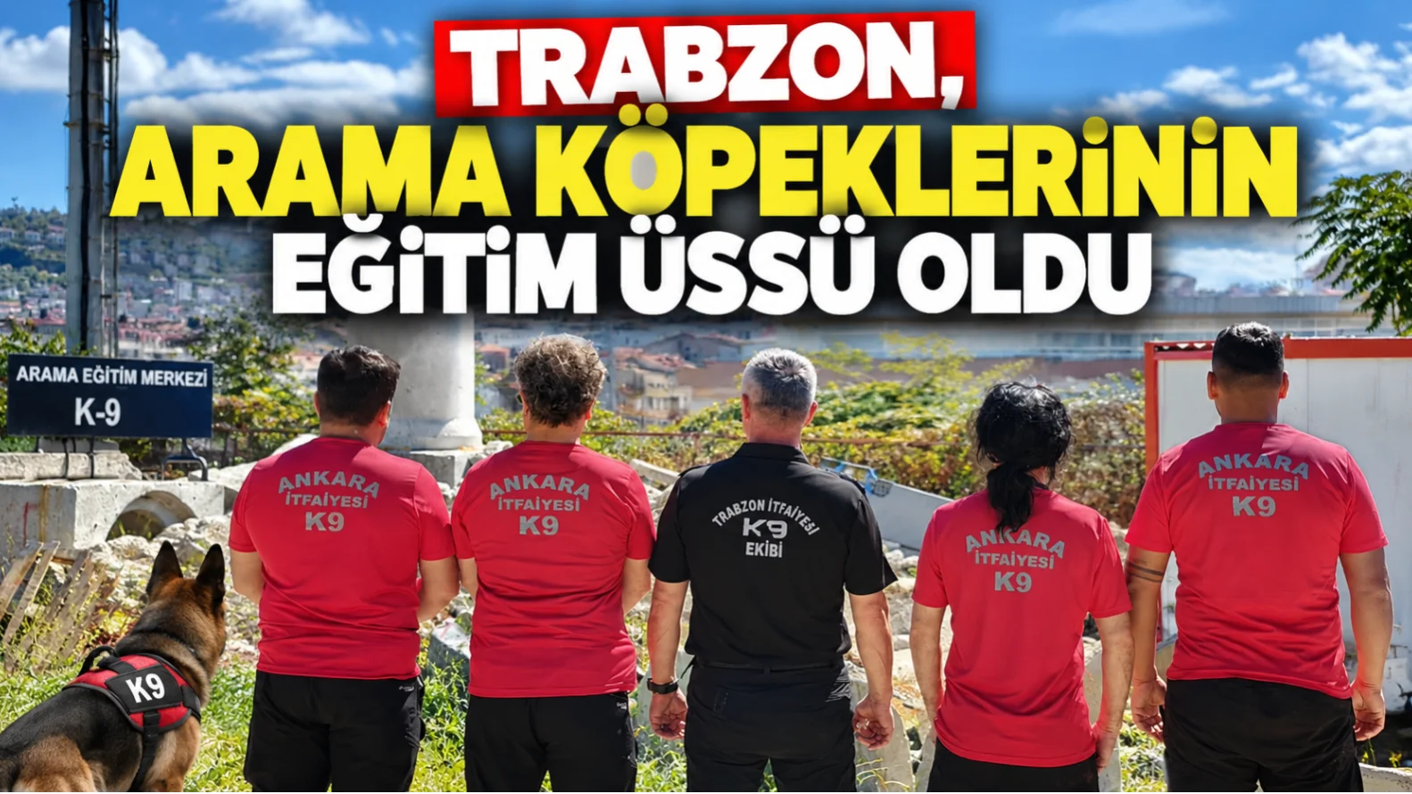 Trabzon’da Arama Köpeklerine Enkaz Eğitimi: 20 Kurumdan Katılım