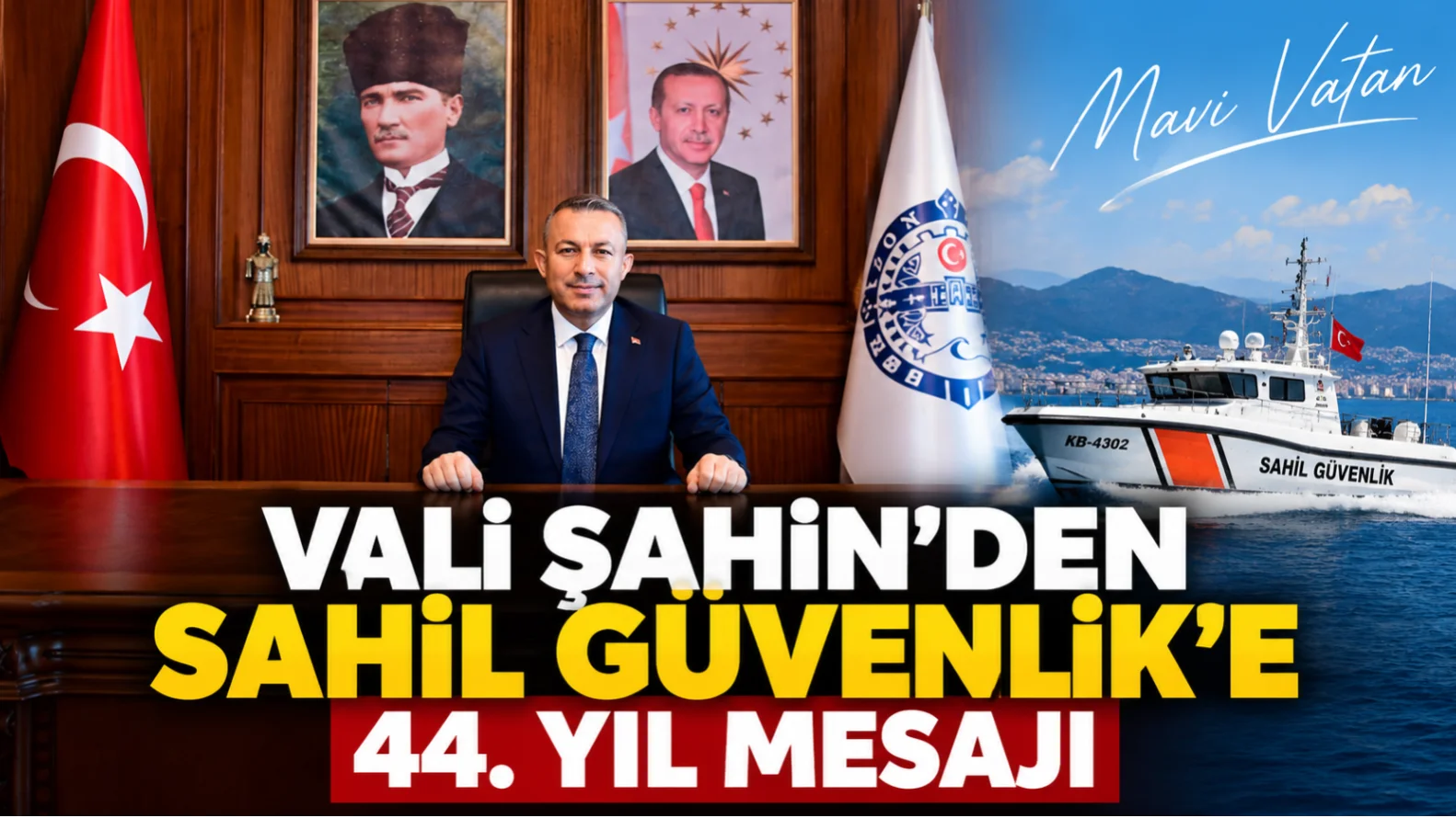 Trabzon’daki Sahil Güvenlik personeline teşekkür