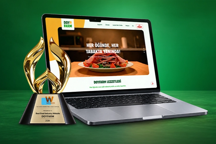 Webawards 2026 “En İyi Gıda Sektörü Web Sitesi” Ödülü Doyfarm’a