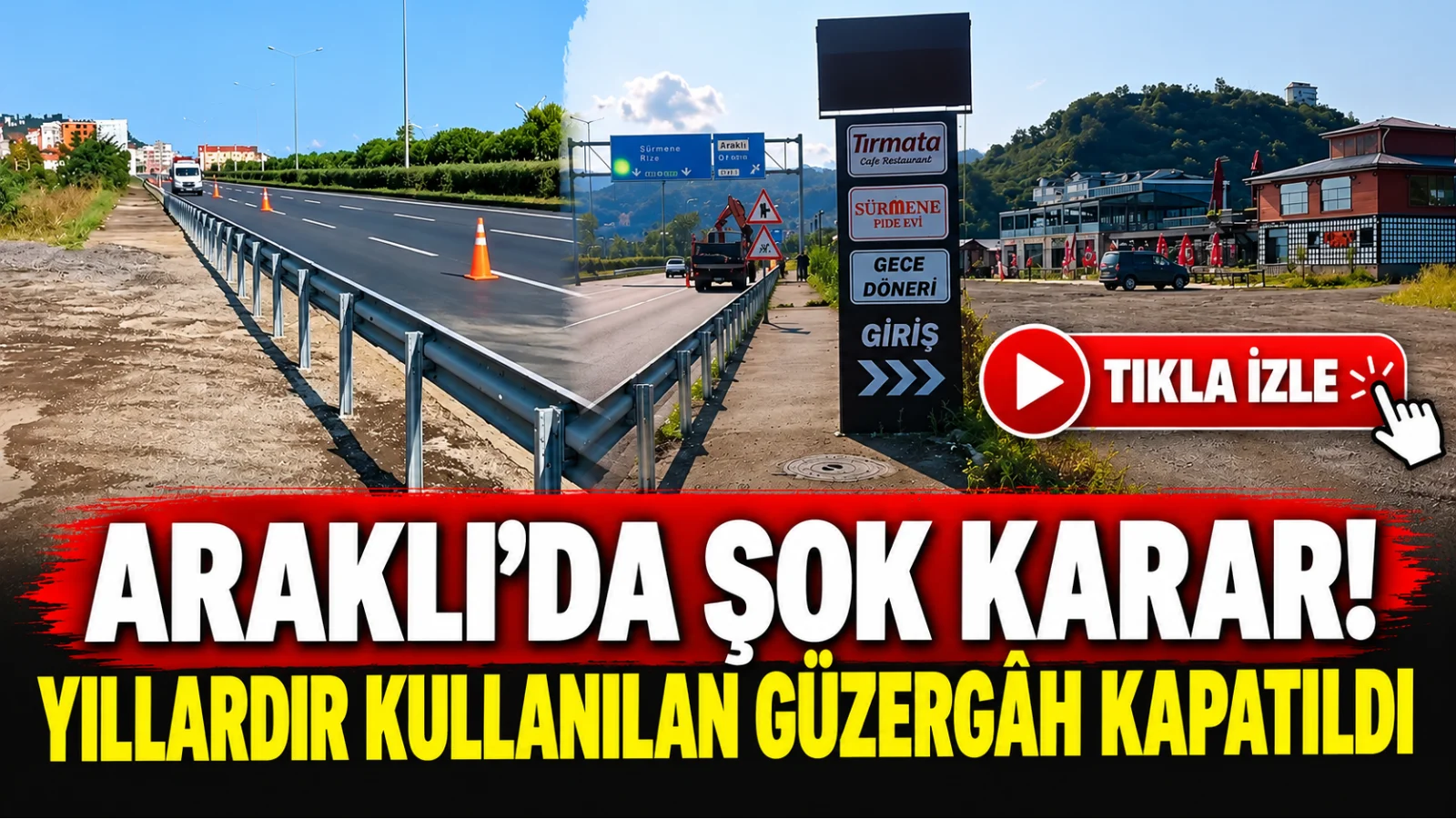 Araklı’da Ulaşım Krizi: Karayolları Yıllardır Kullanılan Güzergâhı Kapattı
