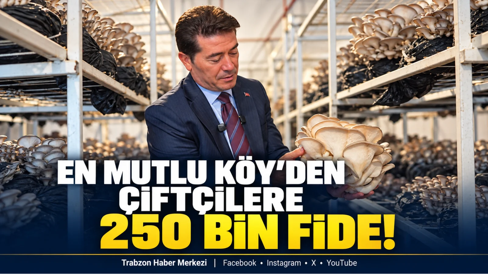 Trabzon’da En Mutlu Köy’den çiftçilere 250 bin fide desteği