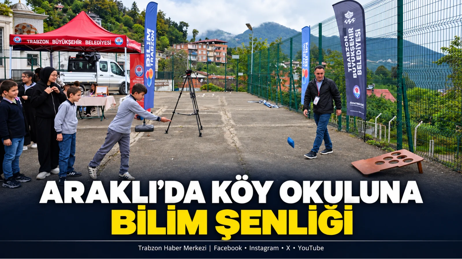 Araklı’da köy okulunda bilim şenliği: Öğrenciler matematiği keşfetti
