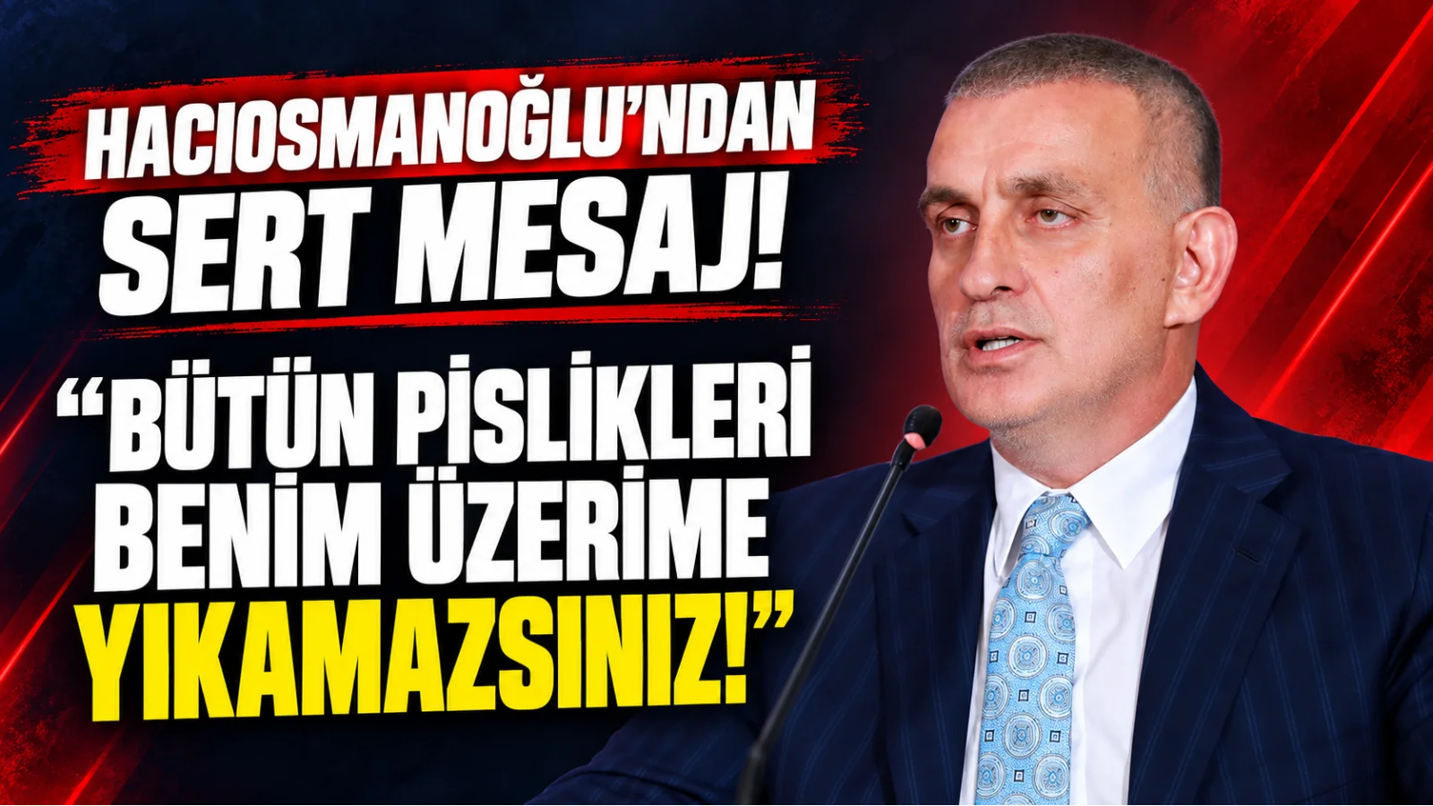 TFF Başkanı Hacıosmanoğlu’ndan istifa yanıtı