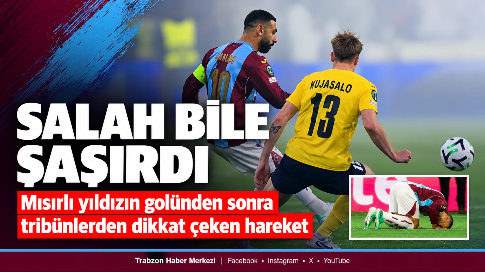 Gol sonrası beklenmedik tepki! Muhammed Salah bile şaşırdı