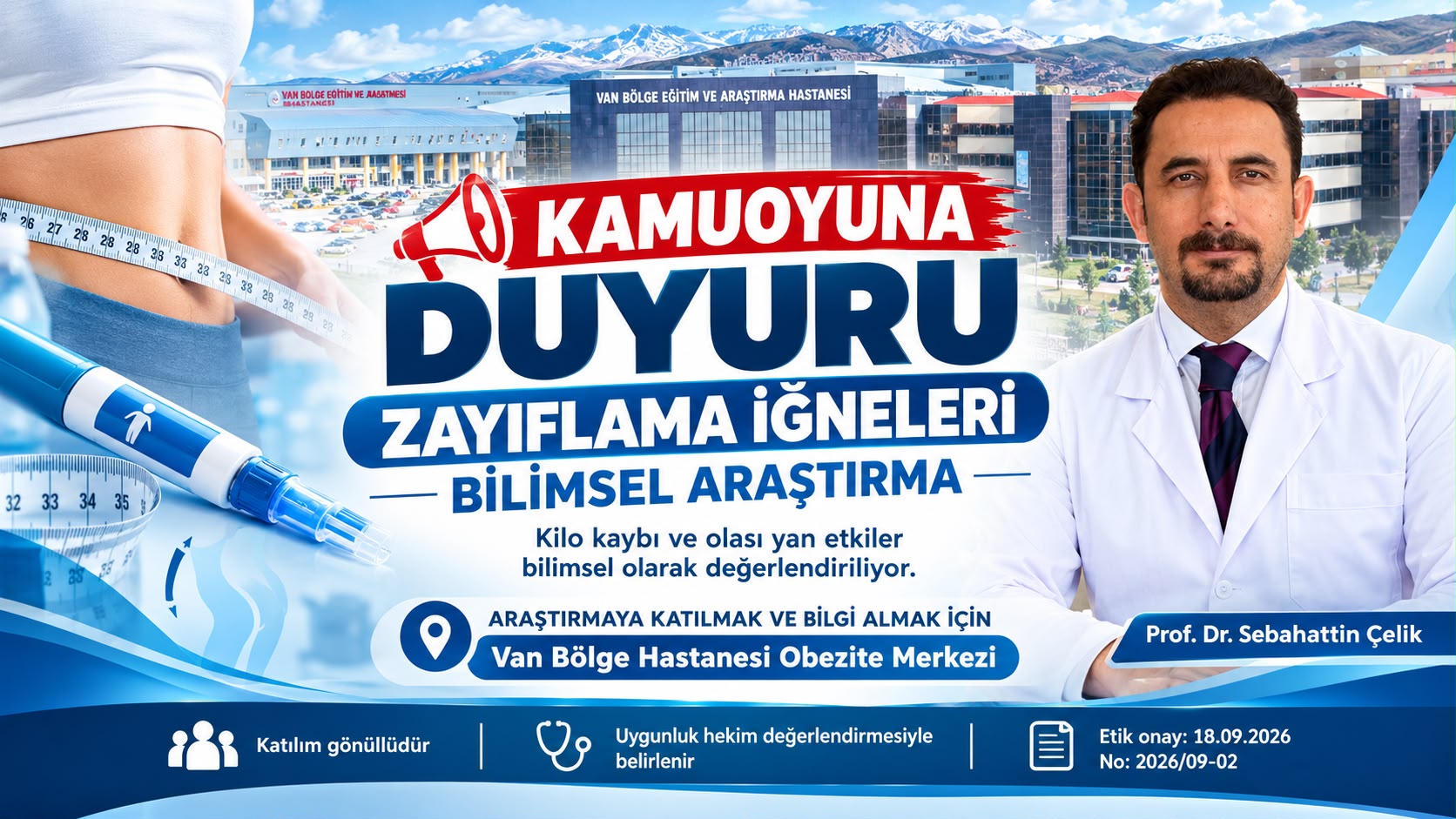 Zayıflama İğnelerinin Etkileri Bilimsel Araştırmayla İnceleniyor: Gönüllü Katılımcılar Aranıyor!