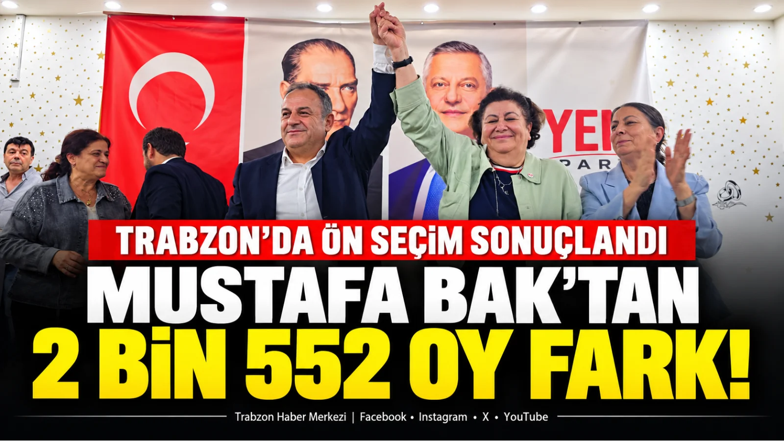 Trabzon’da ön seçimi Mustafa Bak kazandı: 2 bin 552 oy fark