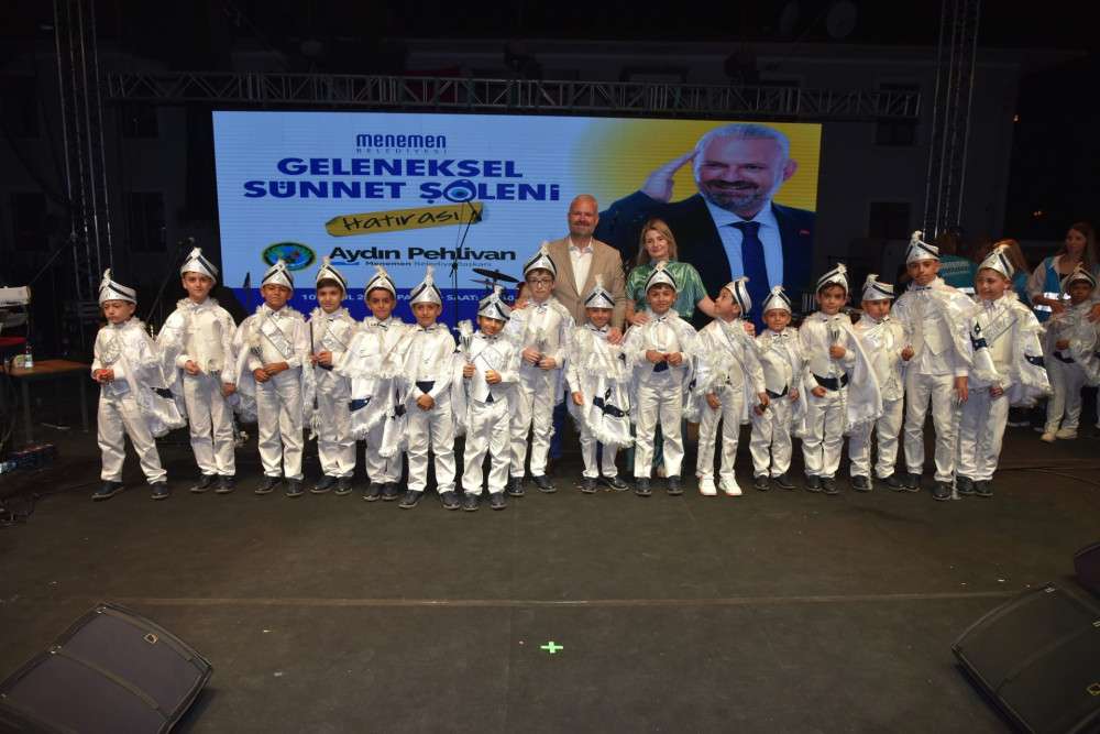 Menemen'de dillere destan sünnet şöleni