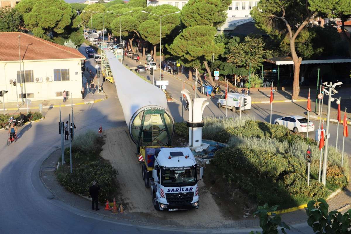 Ödemiş’e rüzgar enerjisi için rüzgar türbini kuruluyor