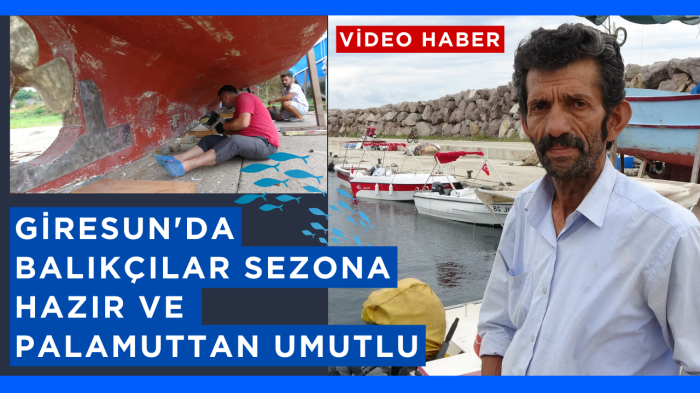 Giresun'da balıkçılar sezona hazır ve palamuttan umutlu