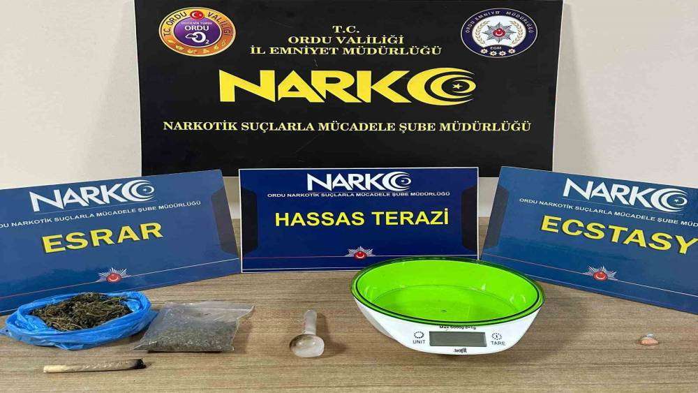 Ordu’da uyuşturucu operasyonlarında 1 tutuklama