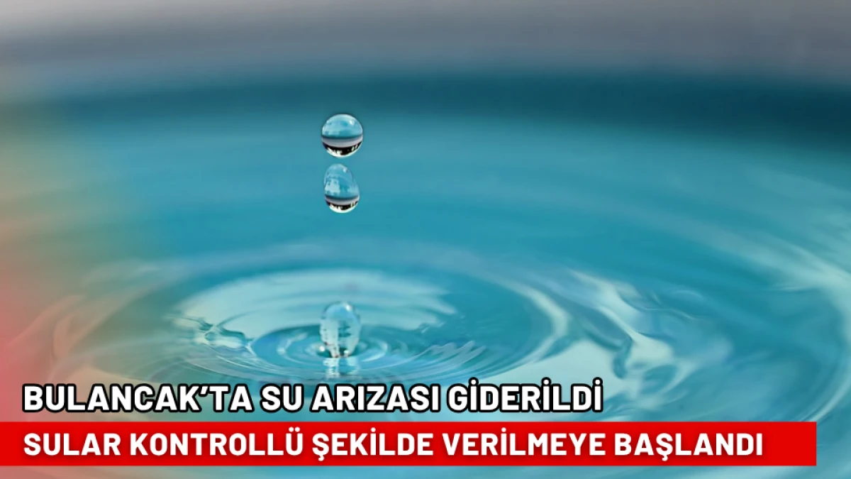 Bulancak’ta su arızası giderildi, sular kontrollü şekilde verilmeye başlandı