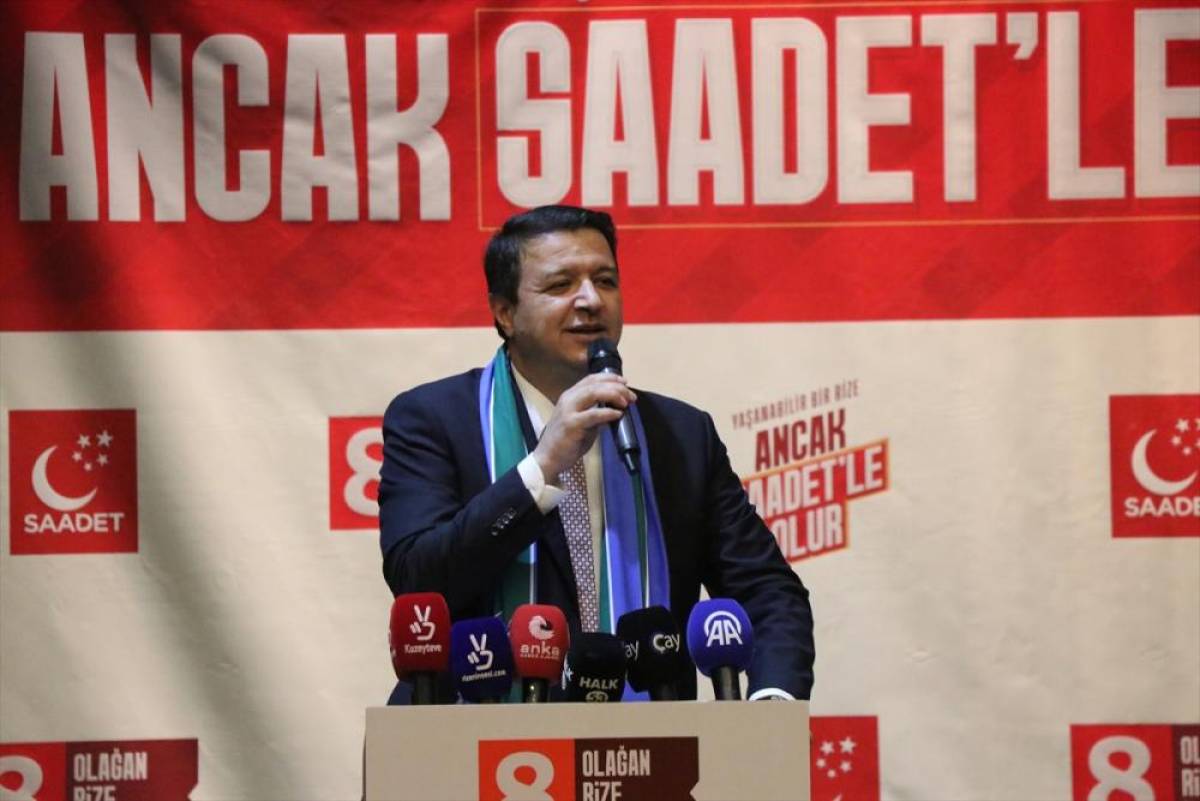Saadet Partisi Genel Başkanı Arıkan, Rize'de konuştu: