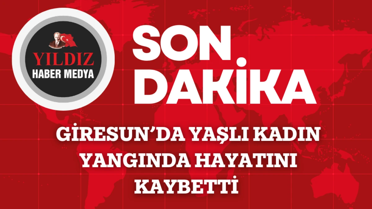 Giresun’da yaşlı kadın yangında hayatını kaybetti 