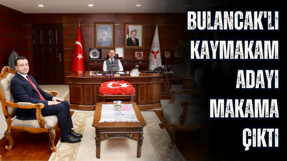 Bulancak'lı Kaymakam adayı makama çıktı