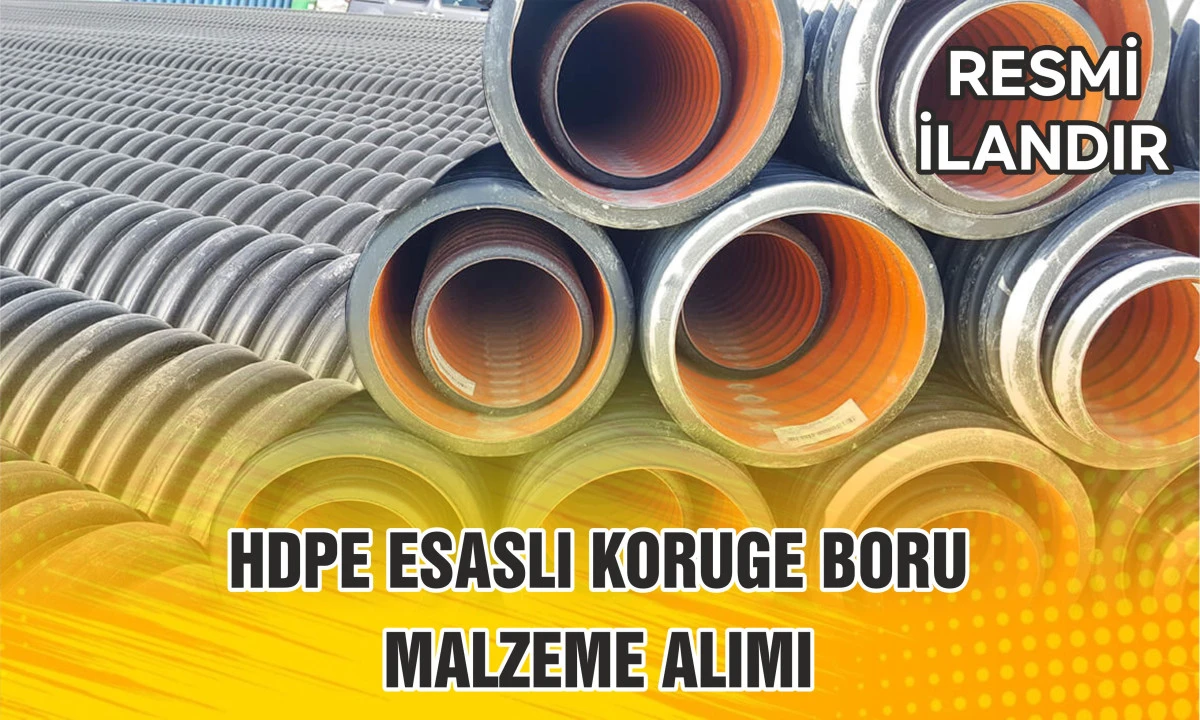 HDPE ESASLI KORUGE BORU MALZEME ALIMI