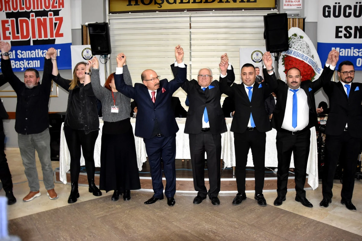Manisa MESOB'da Bahattin Akyüz güven tazeledi