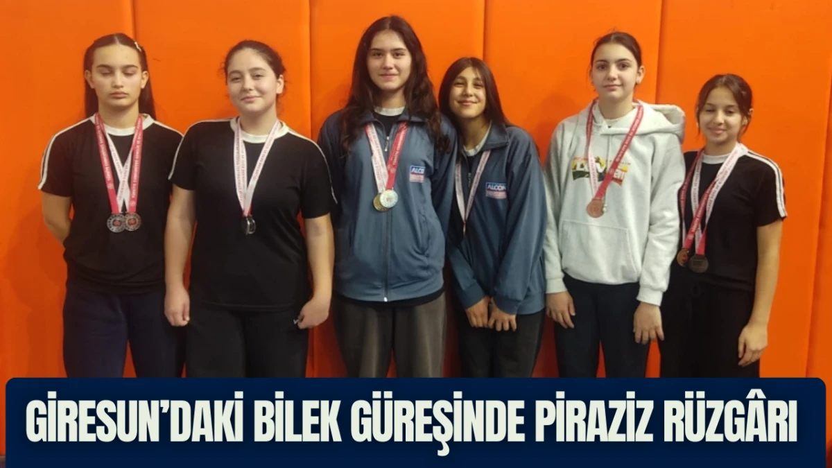 Giresun’daki Bilek Güreşinde Piraziz Rüzgârı