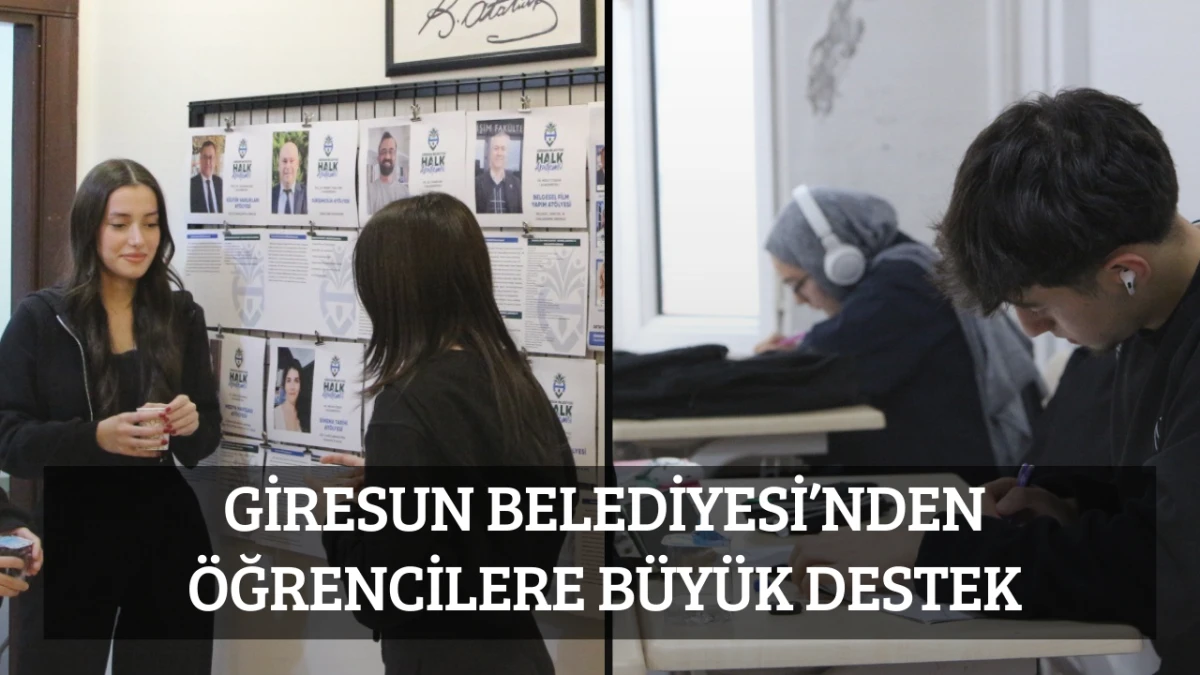 Giresun Belediyesi’nden Öğrencilere Büyük Destek