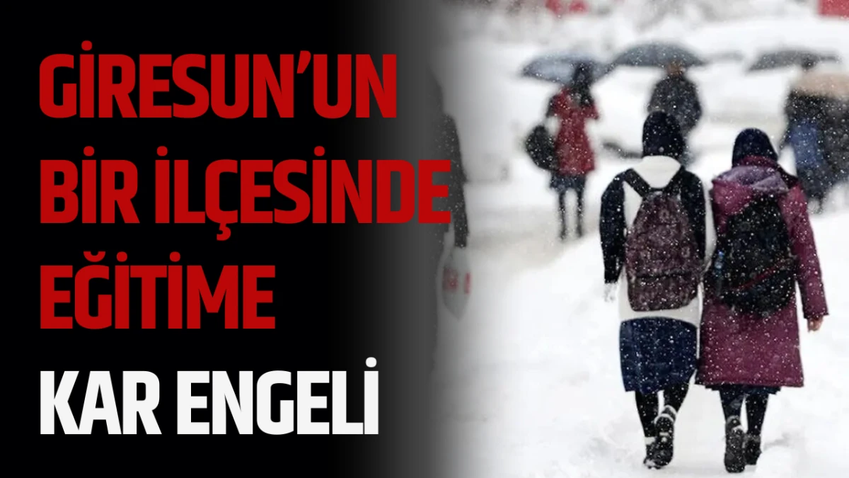 Giresun’un Bir İlçesinde Eğitime Kar Engeli