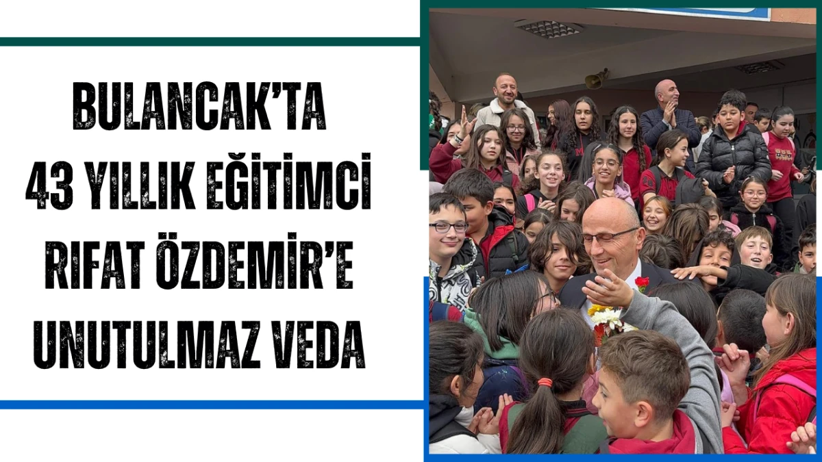 Bulancak'ta 43 Yıllık Eğitimci Rıfat Özdemir’e Unutulmaz Veda