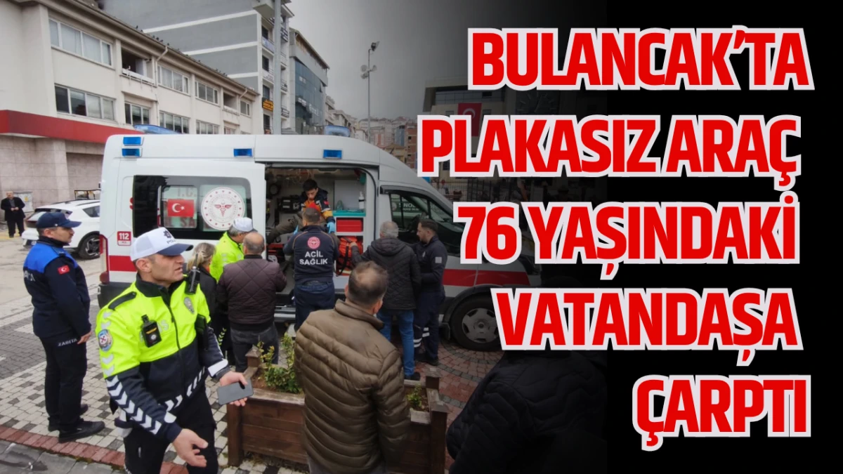 Bulancak’ta plakasız araç yaşlı vatandaşa çarptı