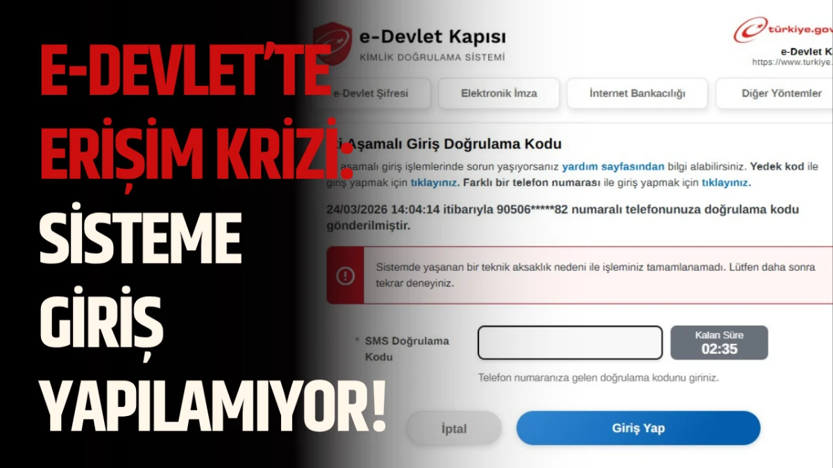 e-Devlet’te Erişim Krizi: Sisteme Giriş Yapılamıyor!