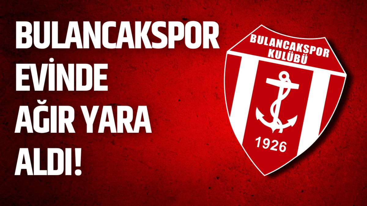 Bulancakspor evinde ağır yara aldı!