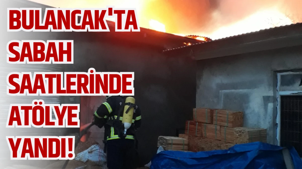 Bulancak'ta sabah saatlerinde atölye yandı! 