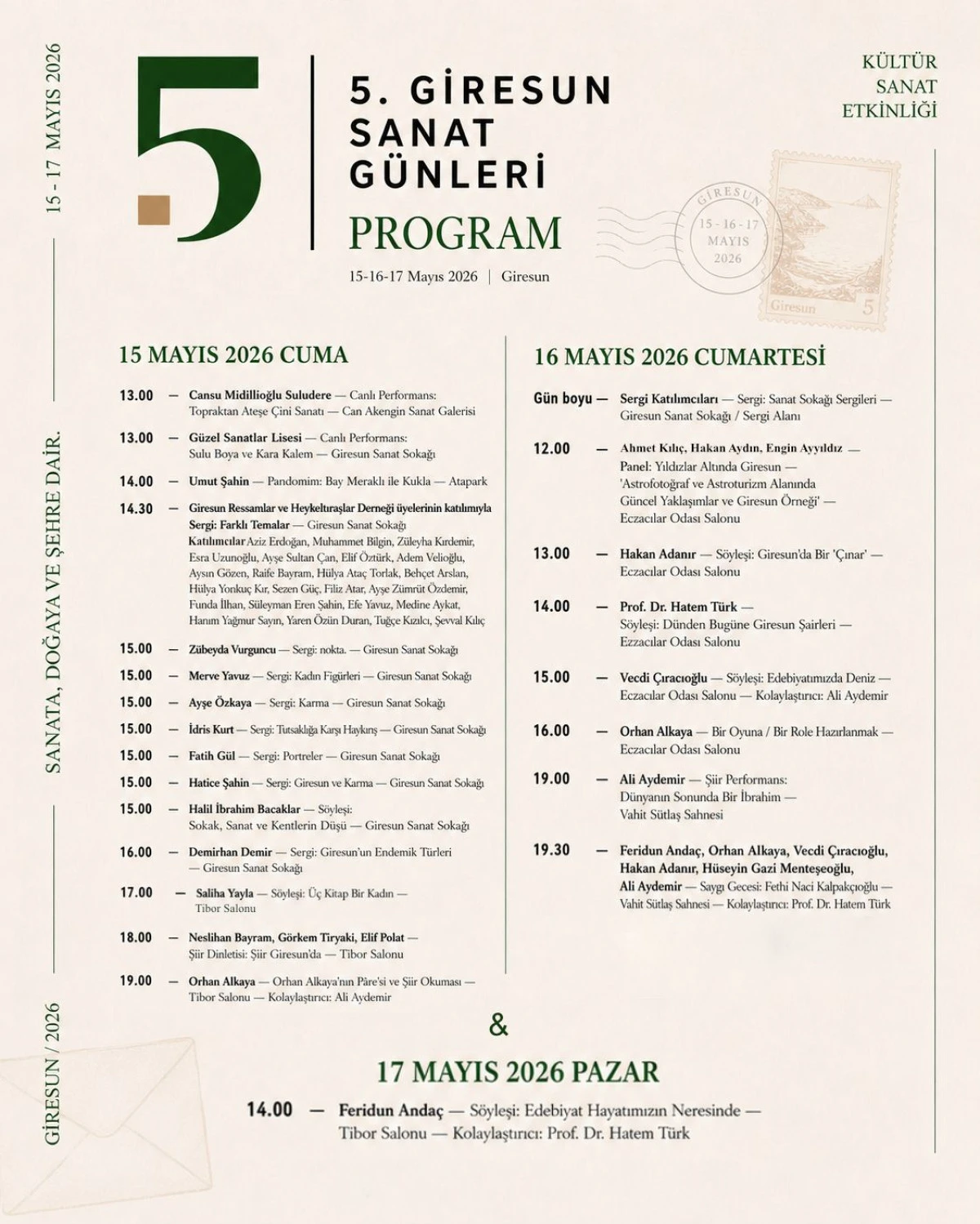 Giresun 3 Gün Boyunca Sanatla Yaşayacak