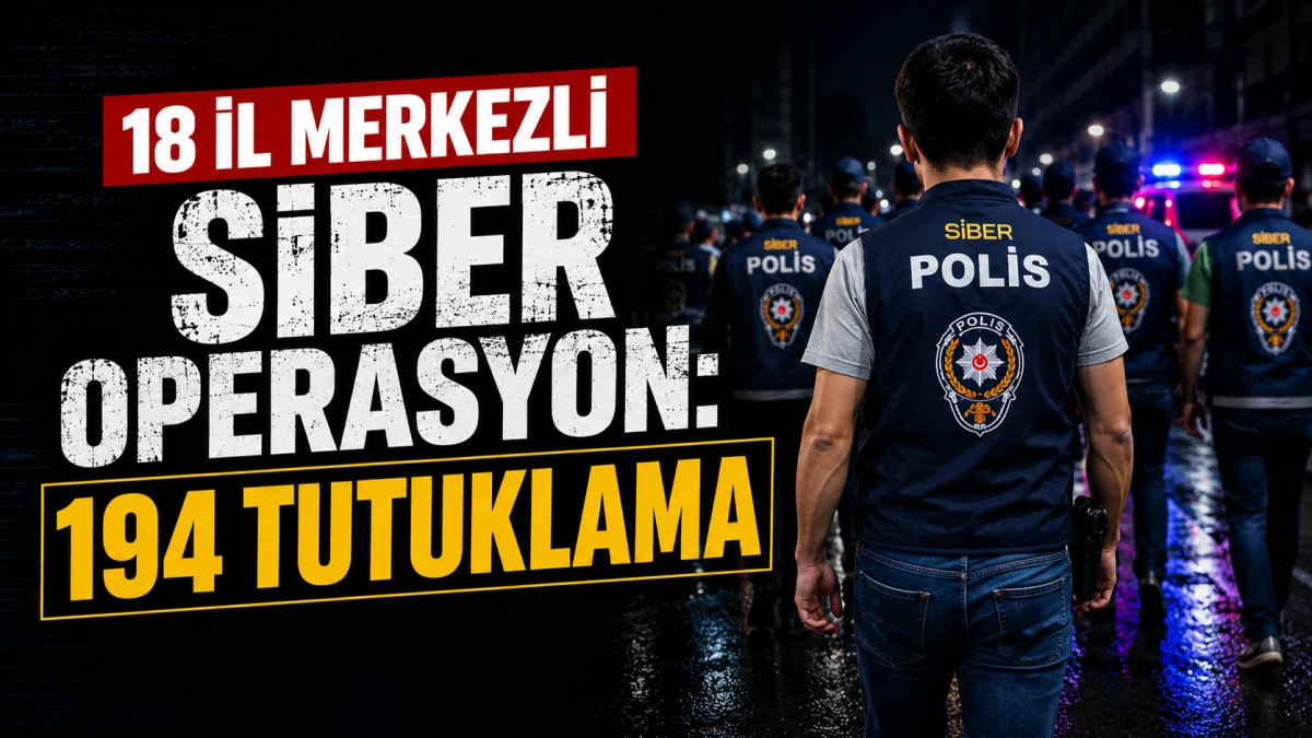 18 İl Merkezli Siber Operasyon: 194 Tutuklama