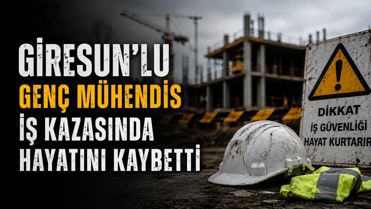 Giresun’lu Genç Mühendis iş kazasında Hayatını Kaybetti