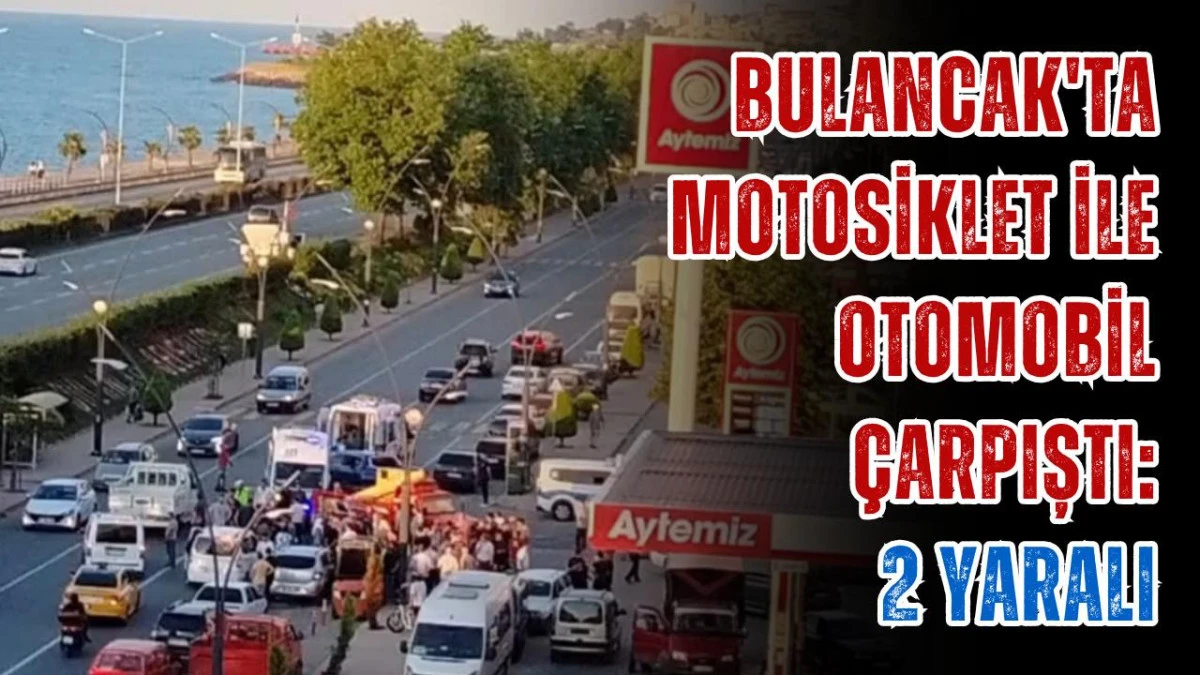 Bulancak'ta Motosiklet ile Otomobil Çarpıştı: 2 Yaralı