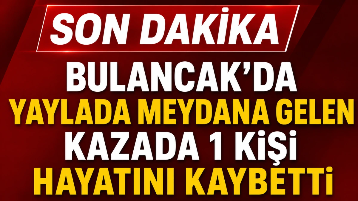 Bulancak'da yaylada meydana gelen kazada 1 kişi hayatını kaybetti