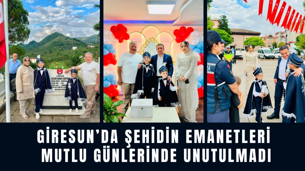 Giresun’da Şehidin Emanetleri Mutlu Günlerinde Unutulmadı
