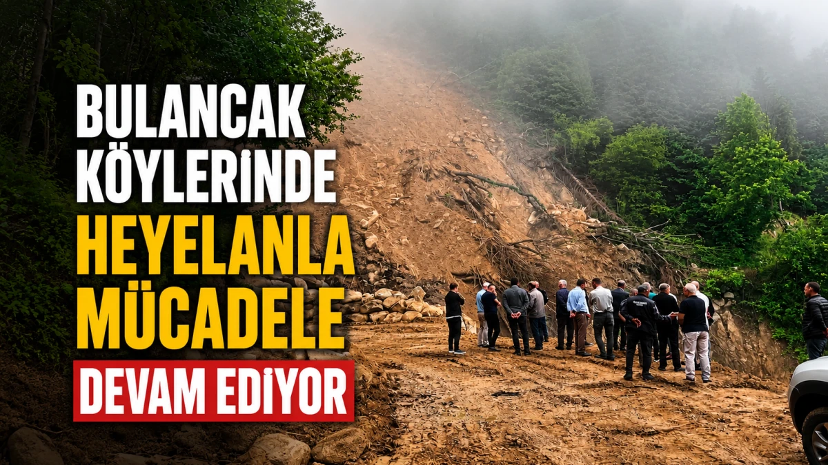 Bulancak Köylerinde Heyelanla Mücadele Devam Ediyor