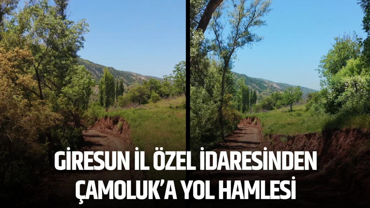 Giresun İl Özel İdaresinden Çamoluk’a Yol Hamlesi
