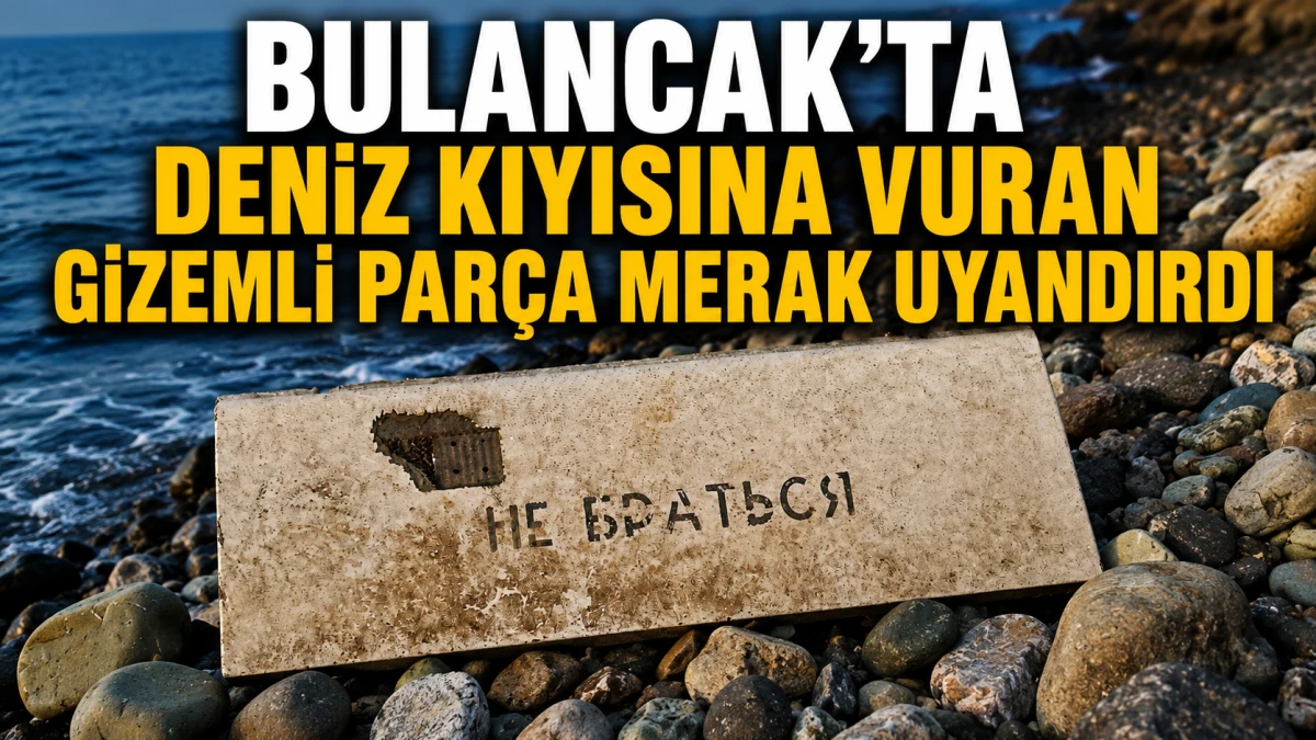 Bulancak'ta Deniz Kıyısına Vuran Gizemli Parça Merak Uyandırdı
