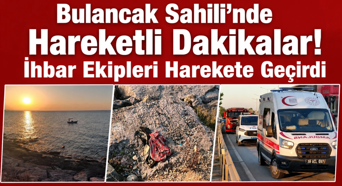 Bulancak Sahili'nde Hareketli Dakikalar! İhbar Ekipleri Harekete Geçirdi