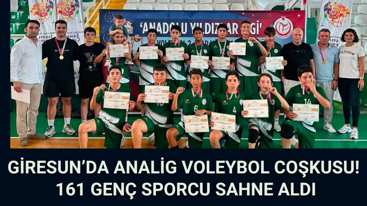 Giresun’da ANALİG Voleybol Coşkusu: 161 genç sporcu sahne aldı