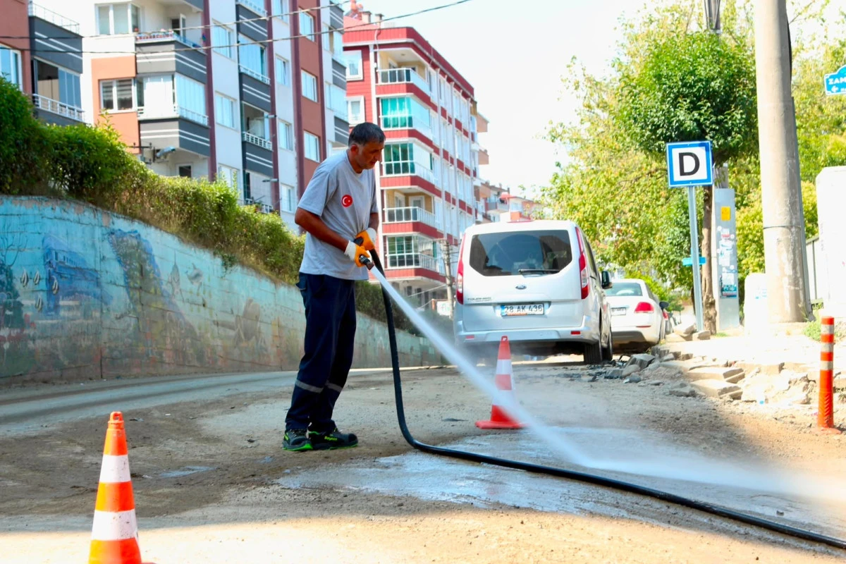 Giresun'da temizlik mesaisi devam ediyor
