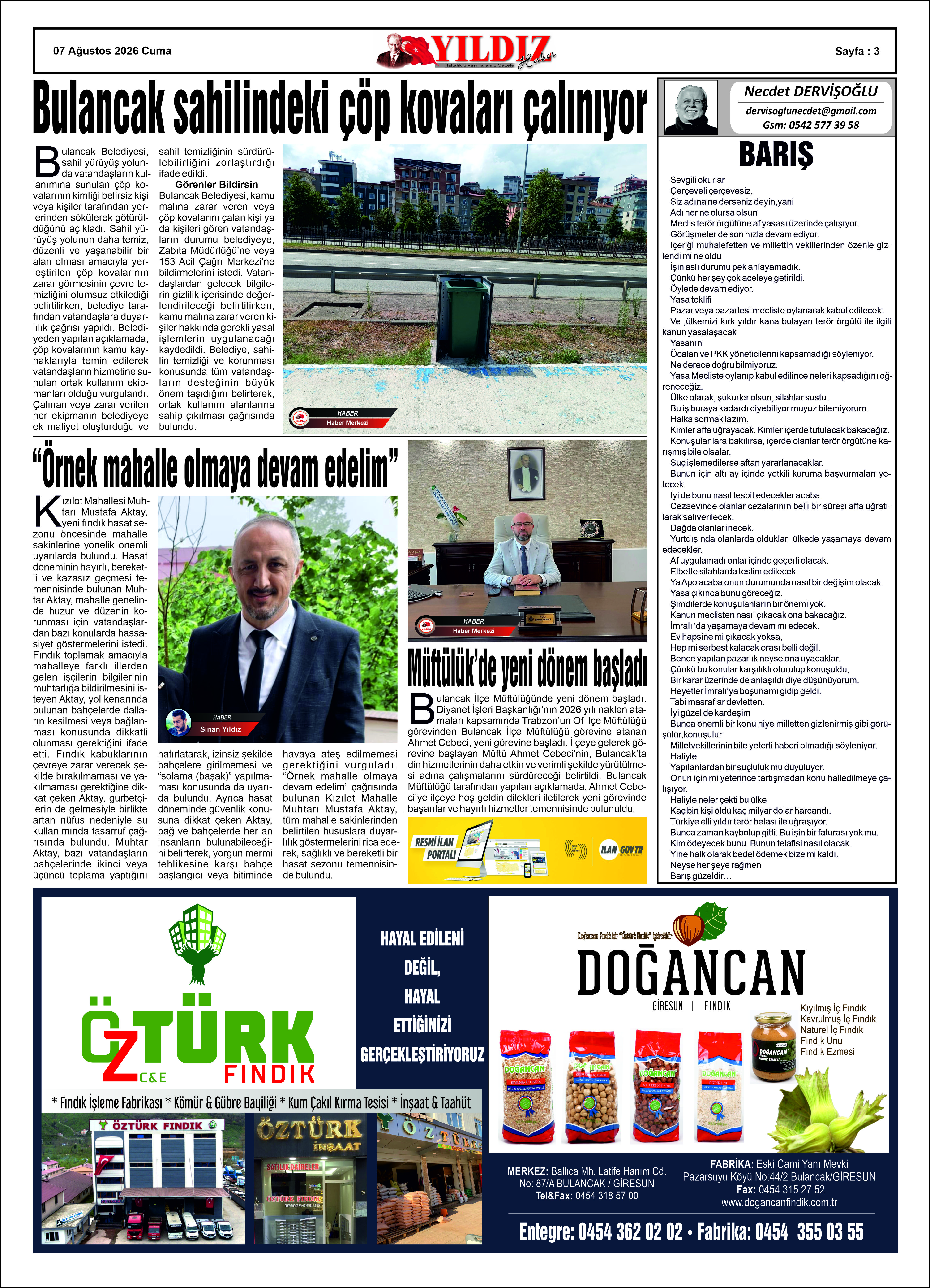 07 AĞUSTOS 2026 CUMA — Sayfa 2