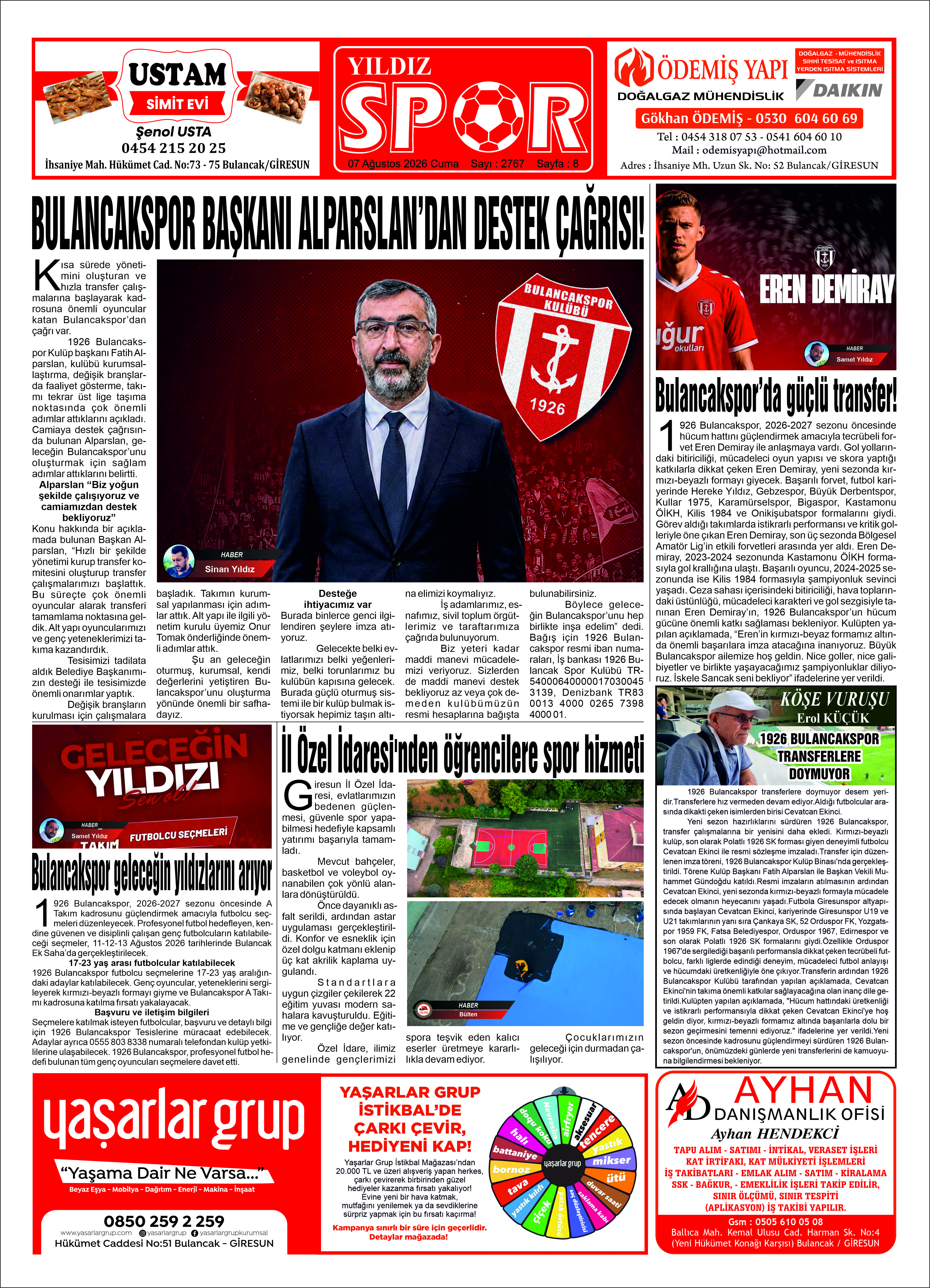 07 AĞUSTOS 2026 CUMA — Sayfa 7
