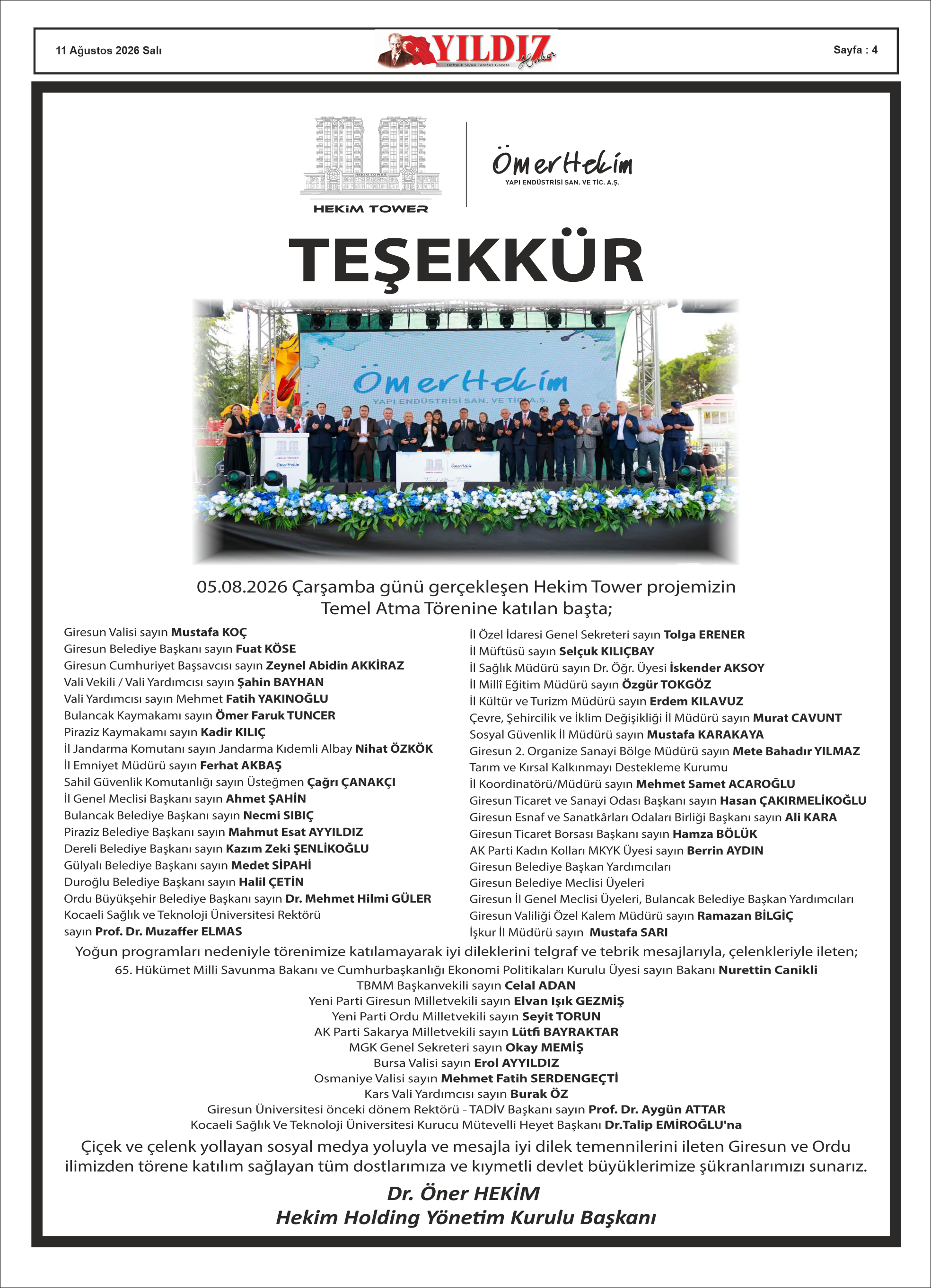 11 AĞUSTOS 2026 SALI — Sayfa 4