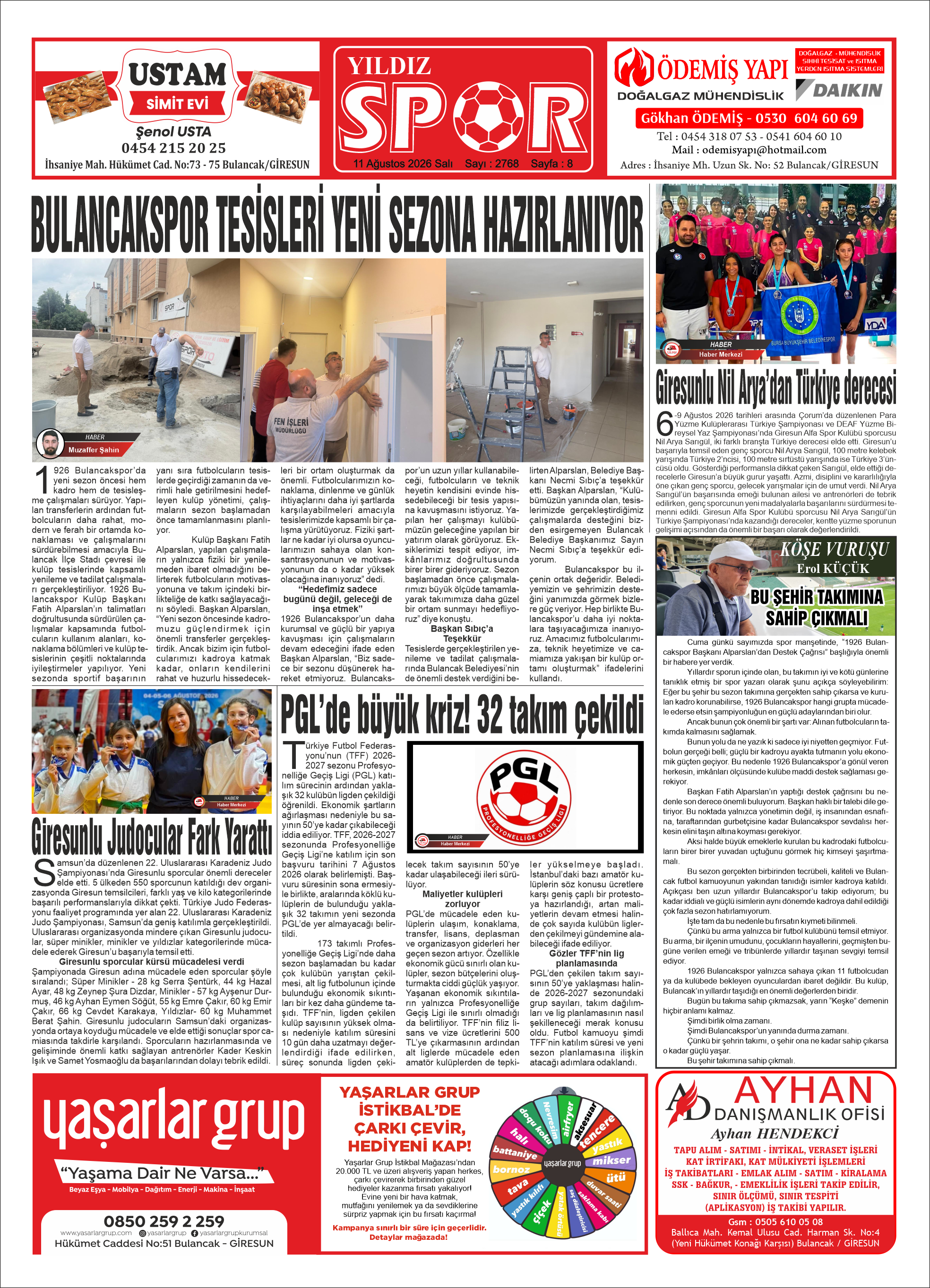 11 AĞUSTOS 2026 SALI — Sayfa 8