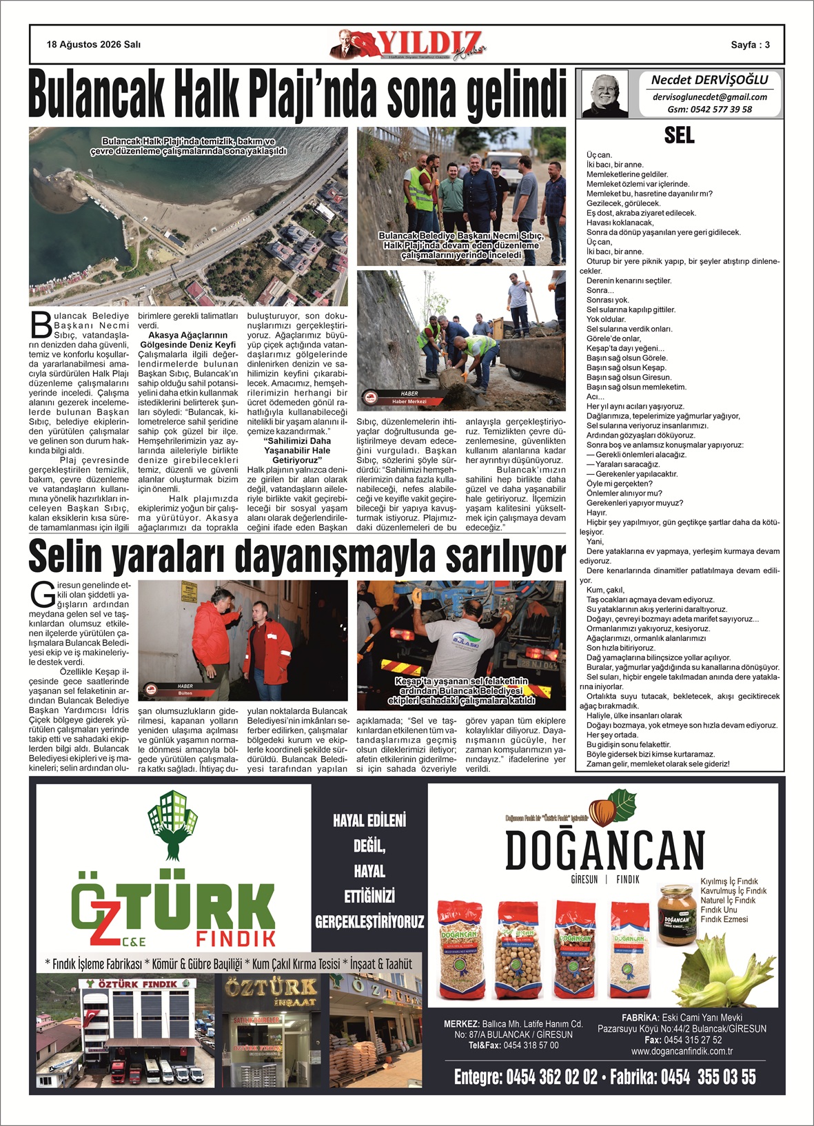 18 AĞUSTOS 2026 SALI — Sayfa 3