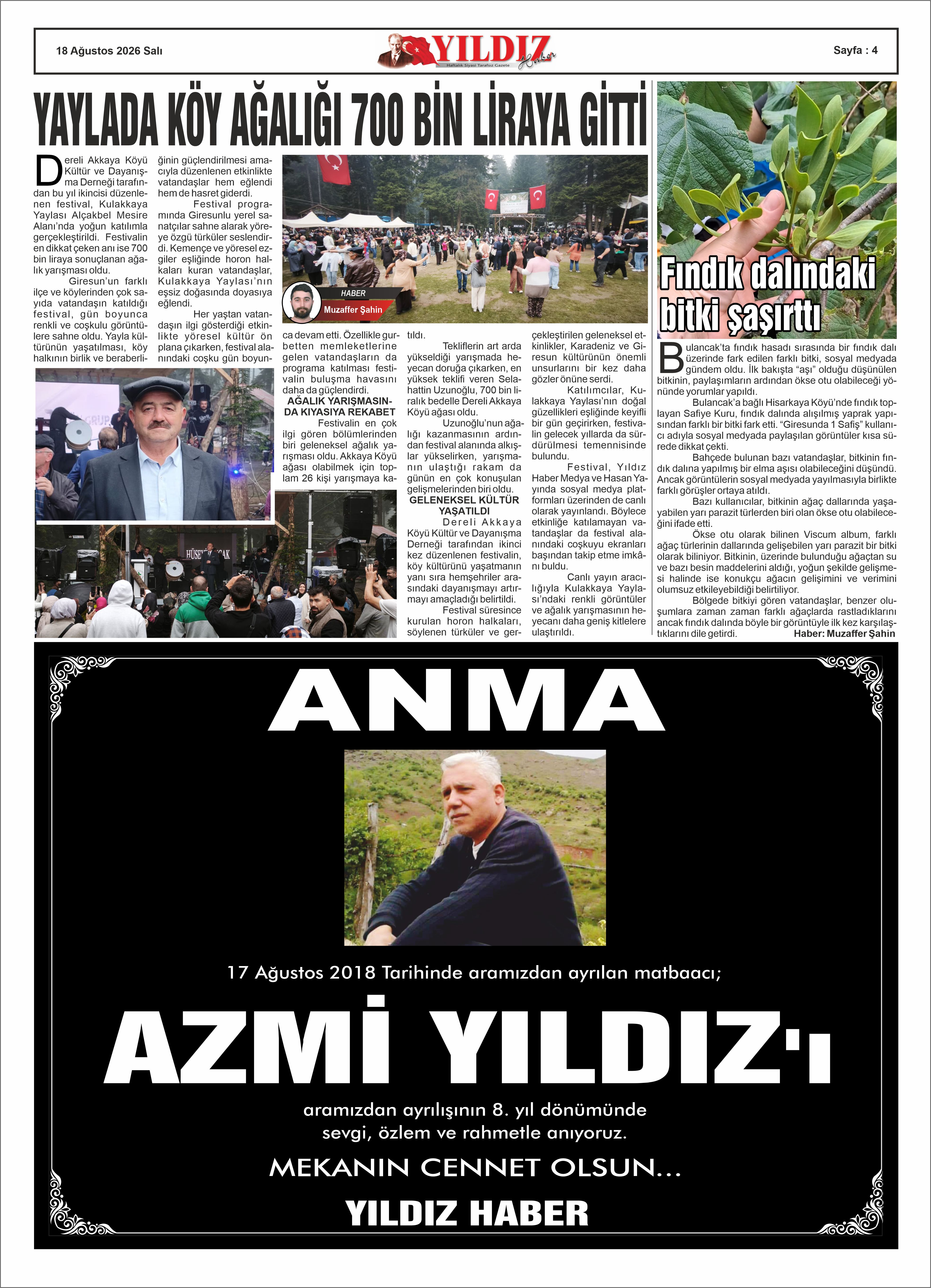 18 AĞUSTOS 2026 SALI — Sayfa 4