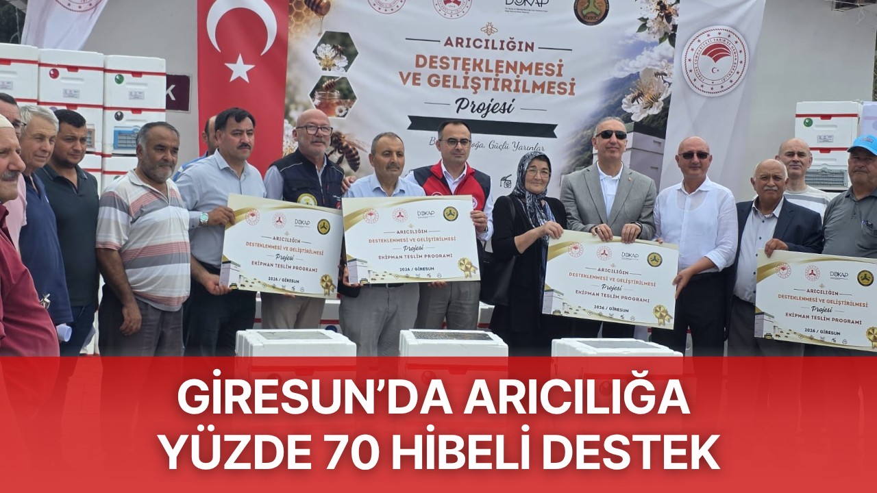 Giresun’da arıcılığa yüzde 70 hibeli destek