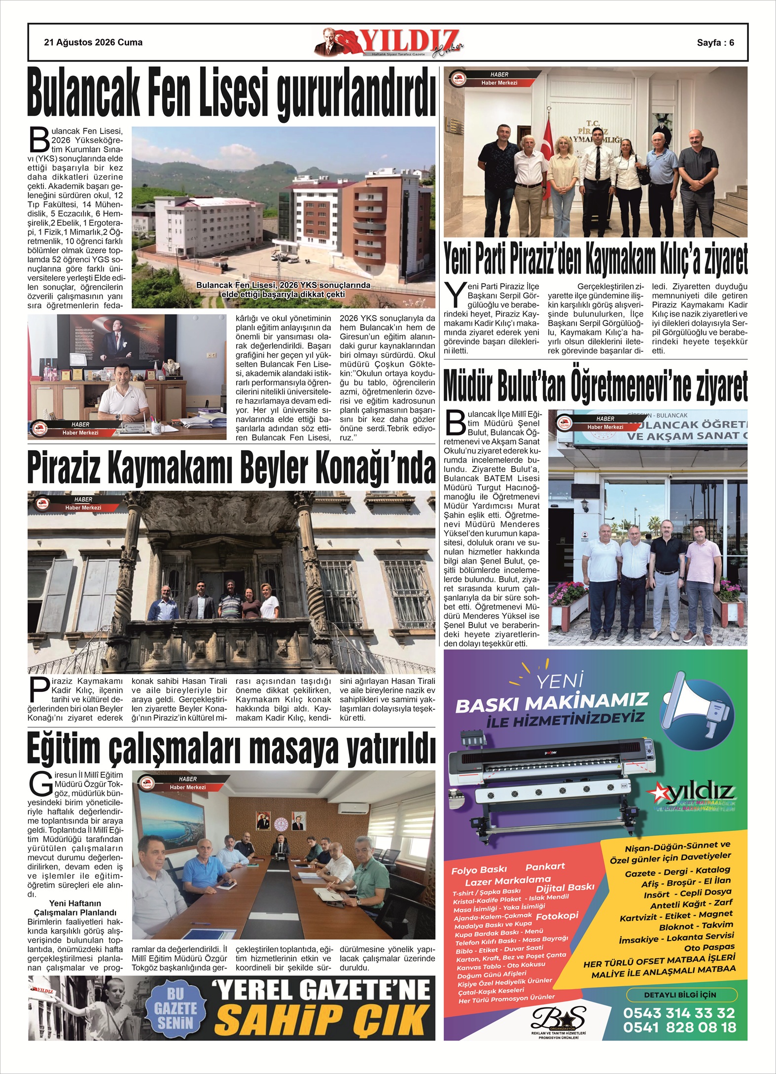 21 AĞUSTOS 2026 CUMA — Sayfa 6